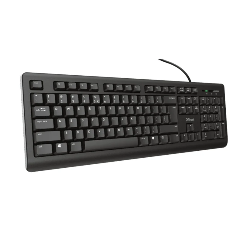 Trust TK-150 Wired Silent Keyboard UK Black 23984 - Image 2