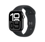 Apple Watch Series 10 GPS + Cellular 46mm Jet Black Aluminium Sport Band - M/L - Image 2