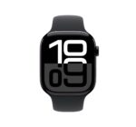 Apple Watch Series 10 GPS + Cellular 46mm Jet Black Aluminium Sport Band - M/L