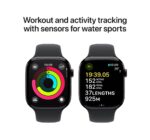 Apple Watch Series 10 GPS + Cellular 46mm Jet Black Aluminium Sport Band - M/L - Image 7