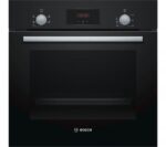 Bosch HHF113BA0B Series 2 Built-In Electric Single Oven, Black, A Rated