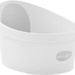 Shnuggle Toddler Bath - White With Light Grey Backrest, 9+ months
