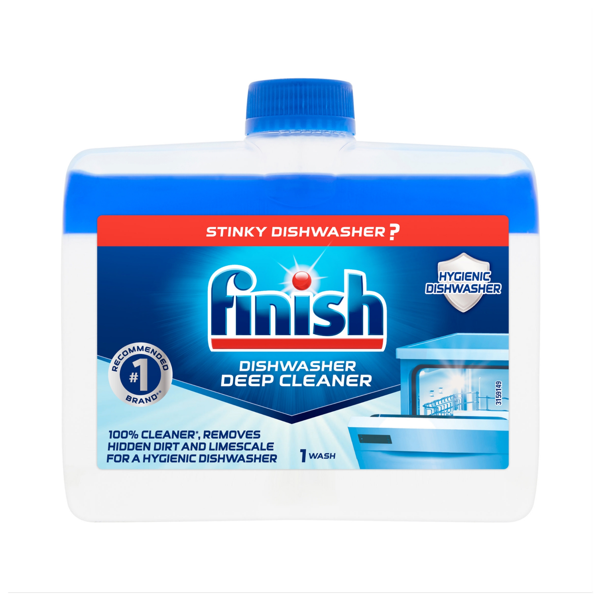 11-1 Finish Dishwasher Cleaner, 250 ml( Pack of 8) - Image 1