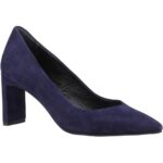Black Olivia Women's Court Shoes-Navy